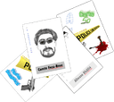 Des cartes du jeu murder-party